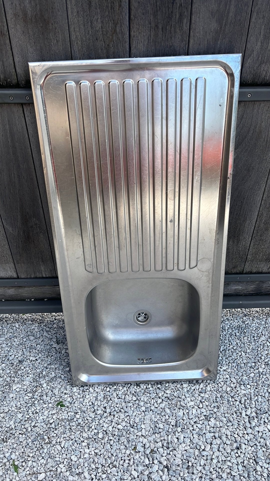 Évier en inox 1m/50cm, Enlèvement, Comme neuf