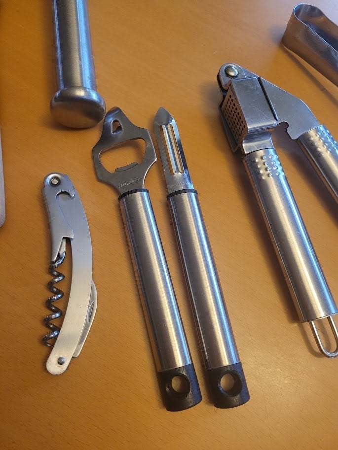 outils de cuisine, Enlèvement ou Envoi, Comme neuf, Inox ou Chrome
