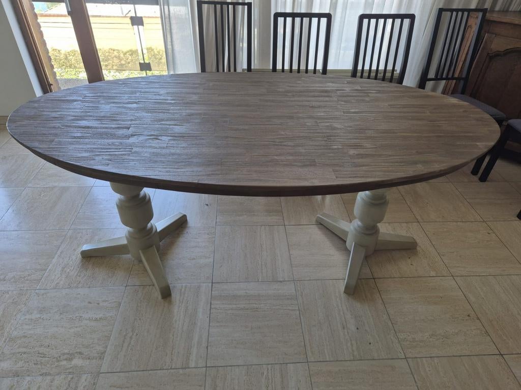 Table ovale en bois H&H (Henders & Hazel)1m90/1m10, Ophalen