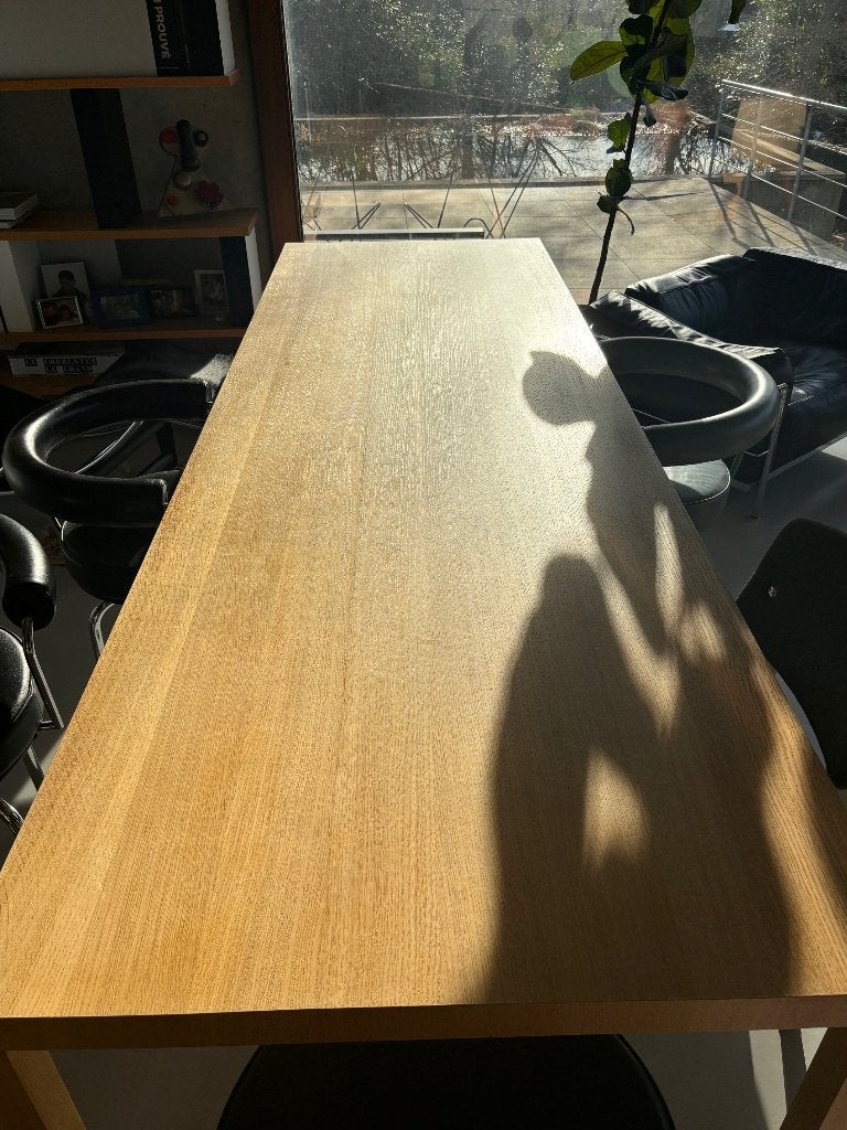 Maarten Van Severen Table T88W-275 x 90 cm-Top Mouton, Comme neuf, Enlèvement, 50 à 100 cm, Chêne
