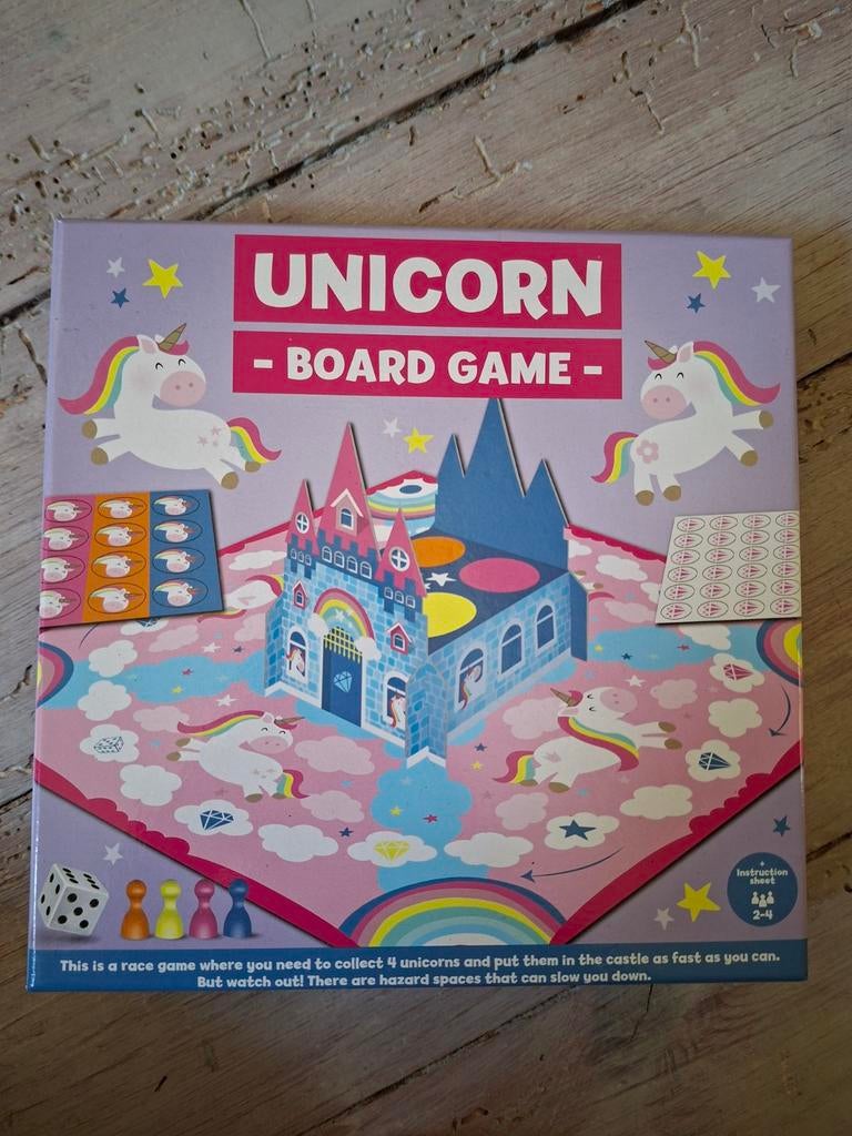 Unicorn board game, Hobby en Vrije tijd, Drie of vier spelers, Ophalen of Verzenden, Gebruikt