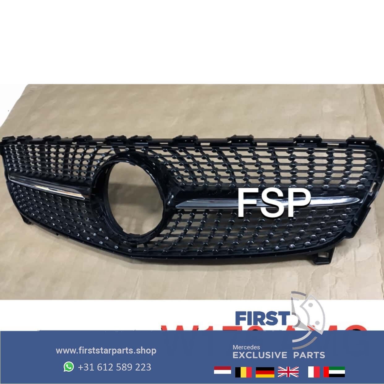 W176 FACELIFT DIAMANT GRILLE Mercedes A Klasse 2016-2019, Gebruikt, -, Ophalen of Verzenden, -