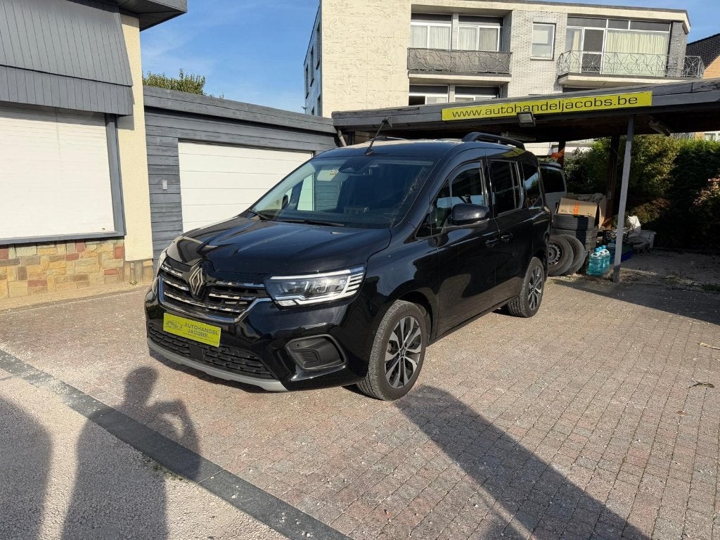 RENAULT KANGOO * 1.33TCE * TECHNO * AUT * 130PK * WB 06/2030, Auto's, Monovolume, Leder en Stof, Zwart, 5 zetels