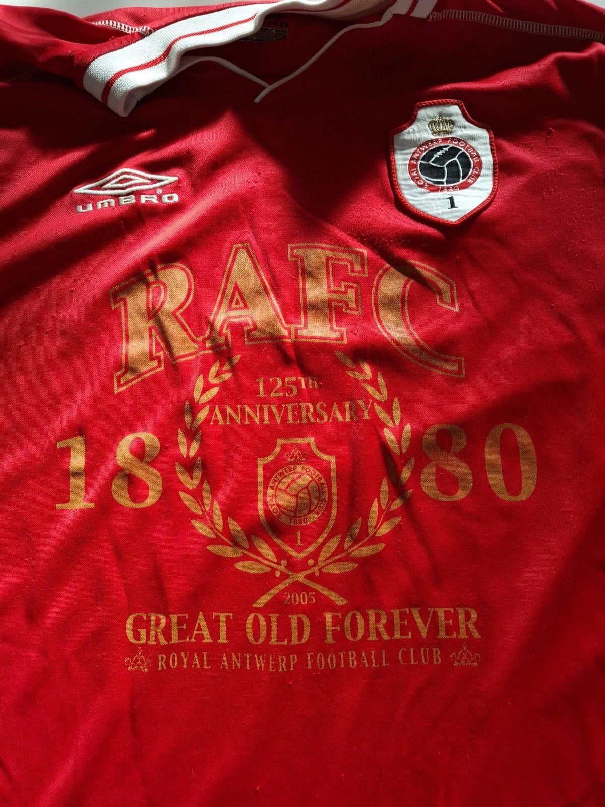 Antwerpshirt 125 jaar RAFC, Sport en Fitness, Voetbal, Maat XL, Ophalen of Verzenden, Shirt