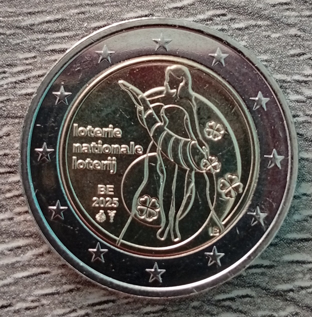 2 euro munt België 2025 nationale loterij, Ophalen of Verzenden, België, 2 euro, Losse munt