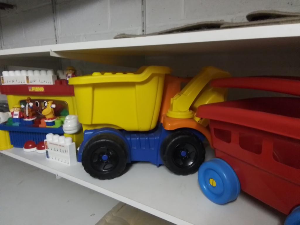 Piano Megabloc + très gros camion et pelleteuse + chariot, Enlèvement