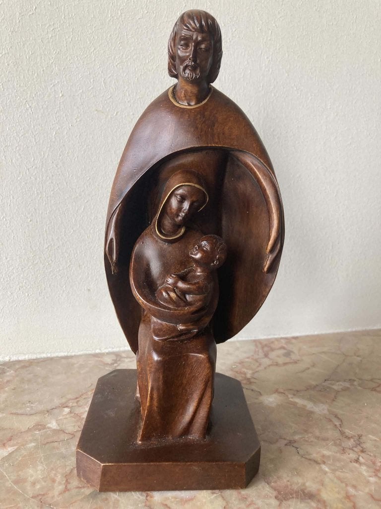 Beeld Heilige Familie / Kerststal (24 cm), Verzamelen, Ophalen of Verzenden, Zo goed als nieuw, Religie