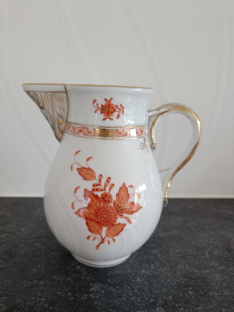 Herend porseleinen melkkan. Motief: Aponnyi oranje., Ophalen of Verzenden