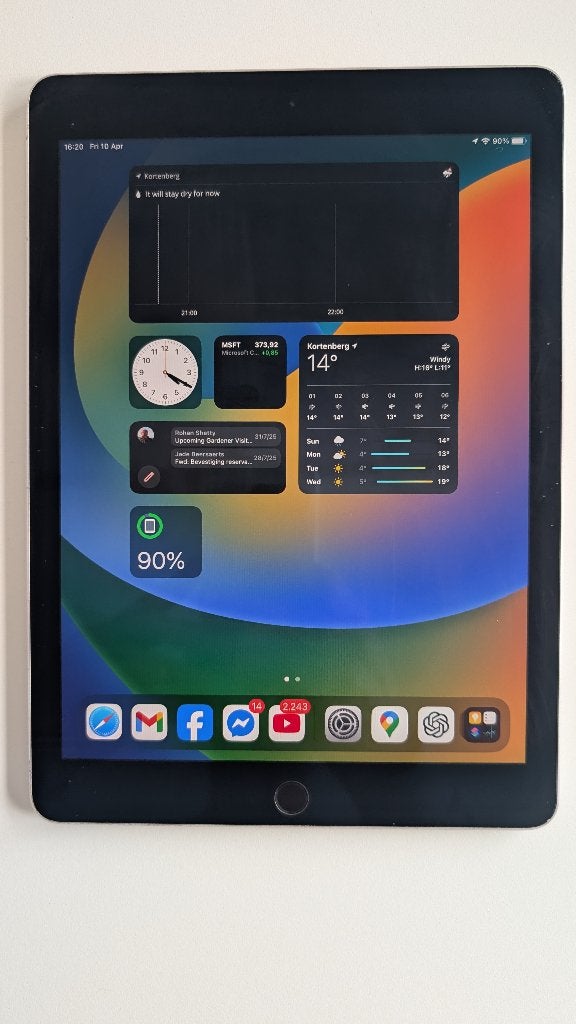 iPad Pro 9.7 (2016) + cover + lader + orginele doos, Gebruikt, 32 GB, Apple iPad Pro, Wi-Fi