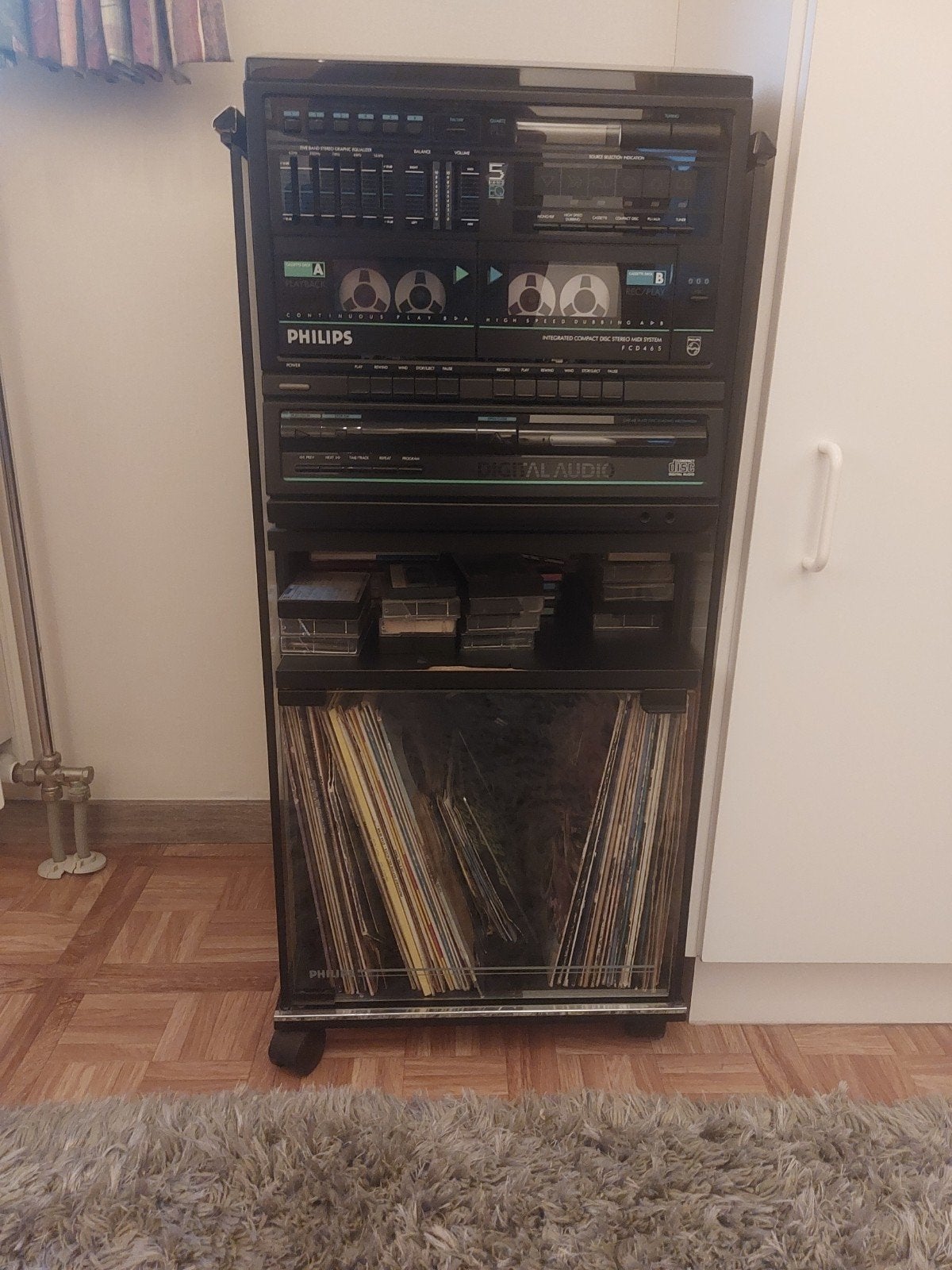 hifi keten zonder boxen zonder inhoud, Huis en Inrichting, Woonaccessoires | Cd- en Dvd-rekken, Ophalen