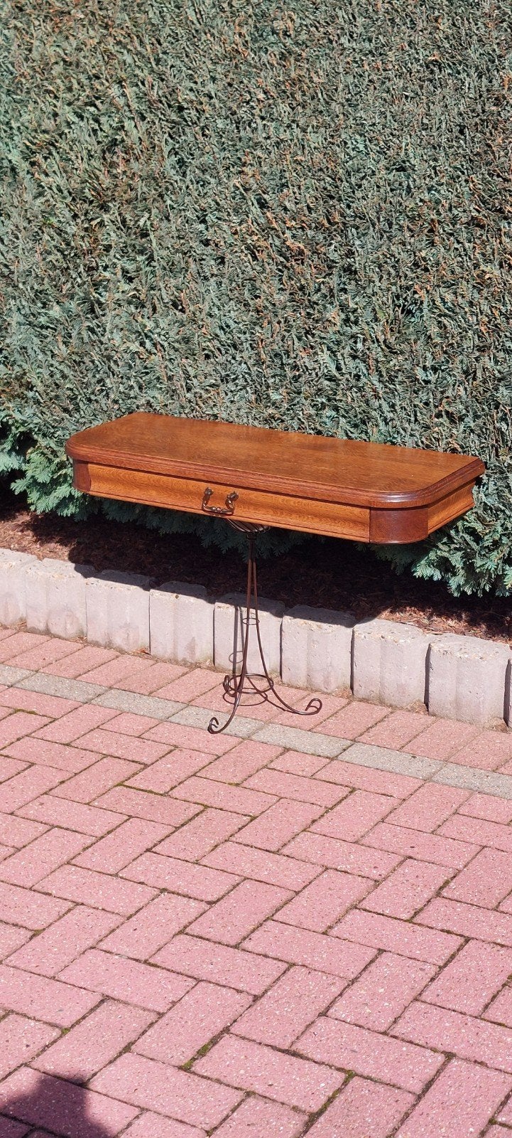 massief eiken toilet tafeltje, Antiek en Kunst, Ophalen