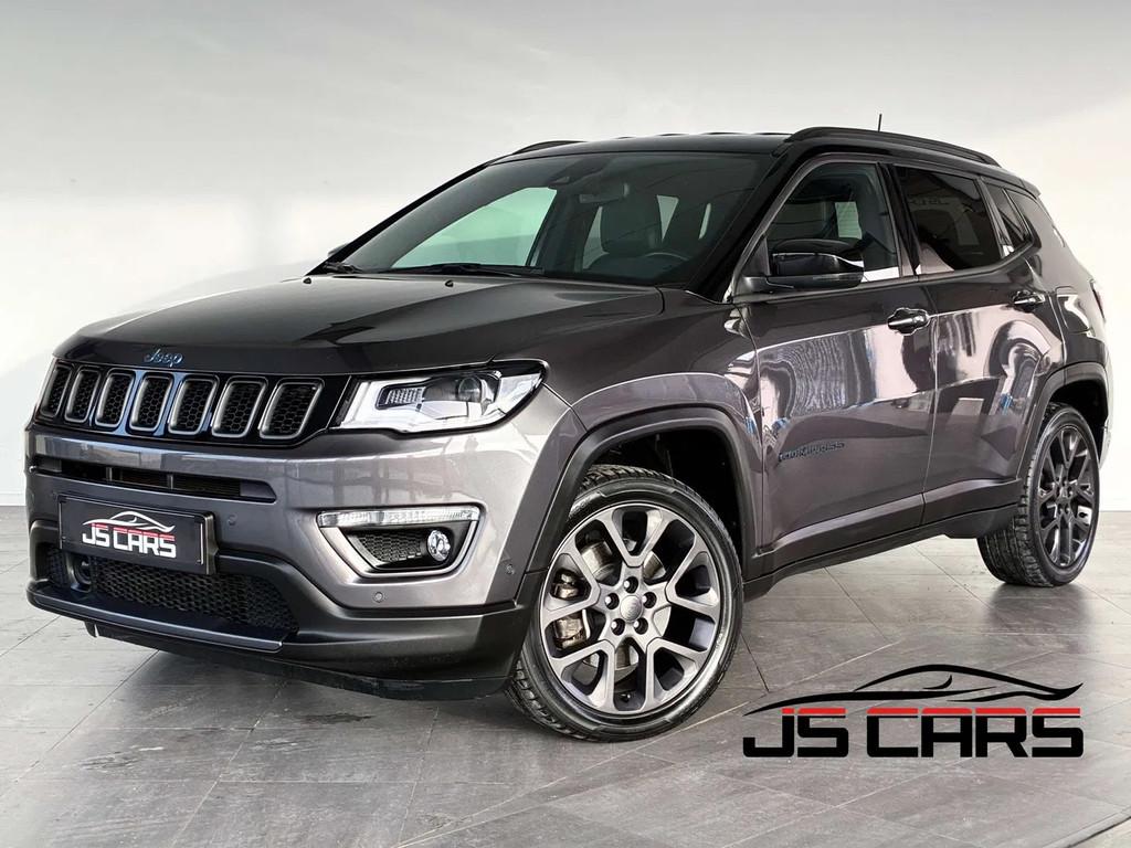 Jeep Compass 1.3TURBO PHEV-1ERPRO-GPS-CUIR-CAMERA-ATTELAGE-P, Autos, Jeep, Cuir, Achat, Euro 6, Entreprise