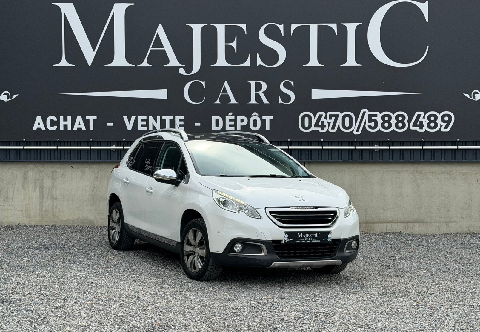 Peugeot 2008 1.6hdi.  2014.   187.000km. Automat Full option, Automaat, Euro 5, Zwart, 4 cilinders