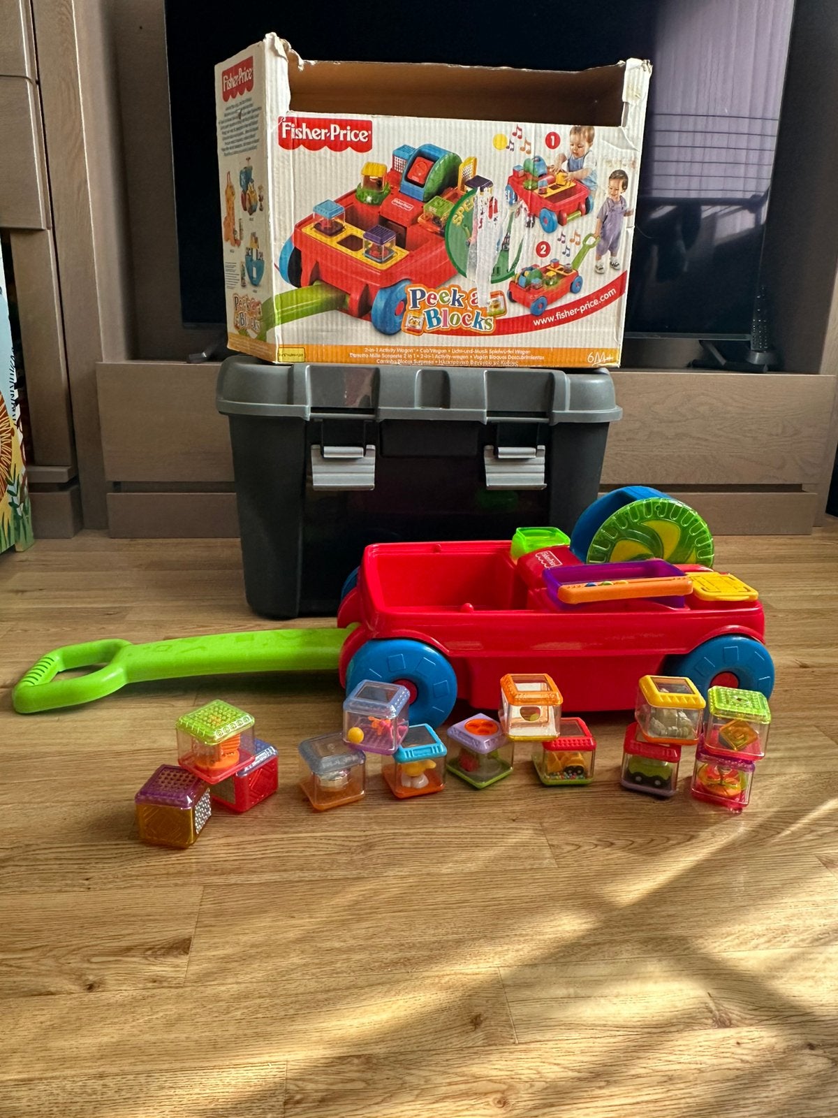 Fisher price peek a blocks, Ophalen, Zo goed als nieuw
