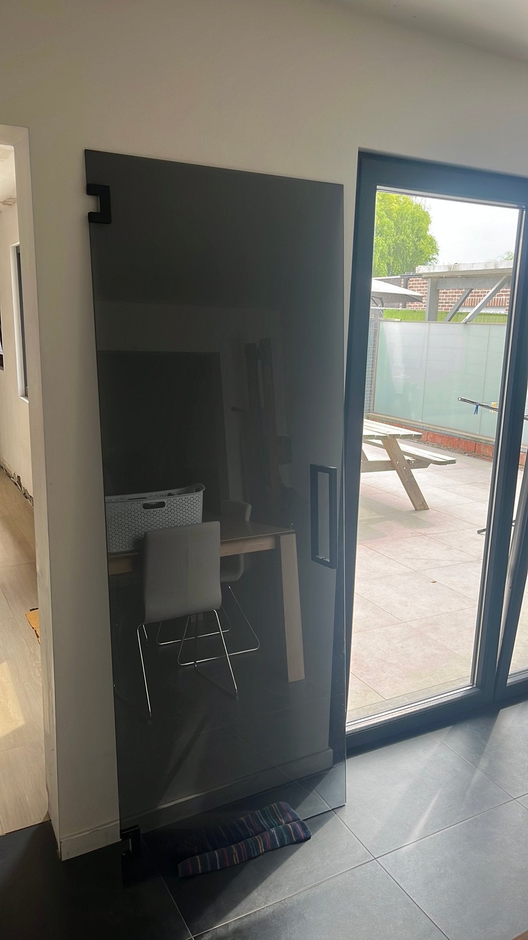 Glazen deur, Doe-het-zelf en Bouw, Ophalen, Gebruikt, Minder dan 80 cm, Binnendeur