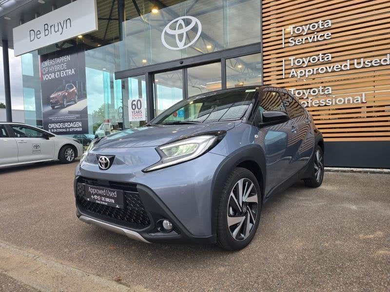 Toyota Aygo Air envy, Auto's, Metaalkleur, Blauw, 72 pk, Bedrijf