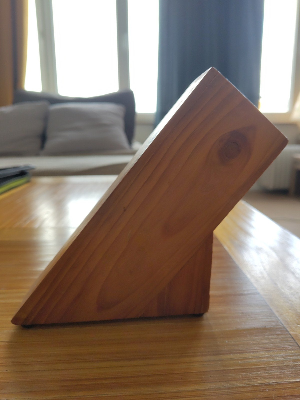 Bloc Couteaux Cuisine, Porte Couteaux de Cuisine en Bois, Enlèvement, Bois, Brun