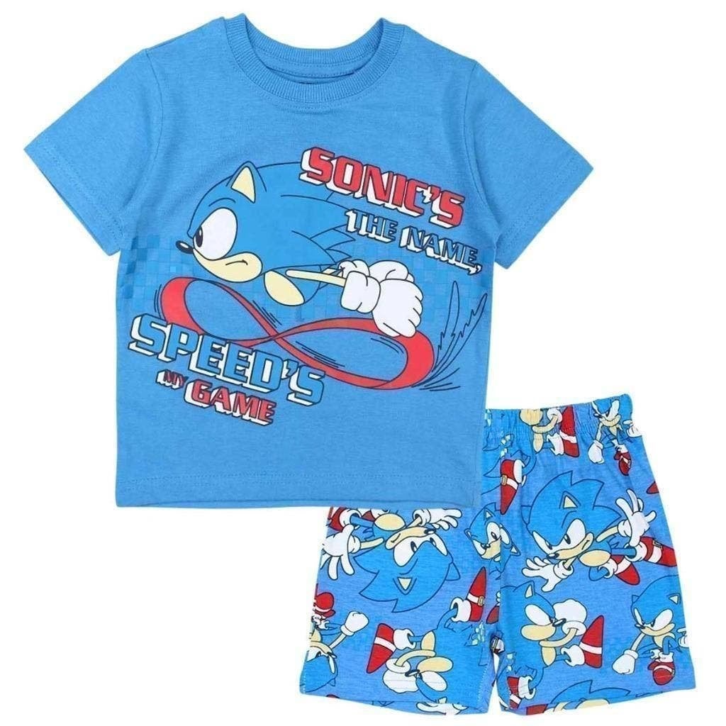 Sonic Shortama Sega - Maat 98 - 104 - 122 - Katoen, Kinderen en Baby's, Kinderkleding | Maat 98, Sonic, Nacht- of Onderkleding