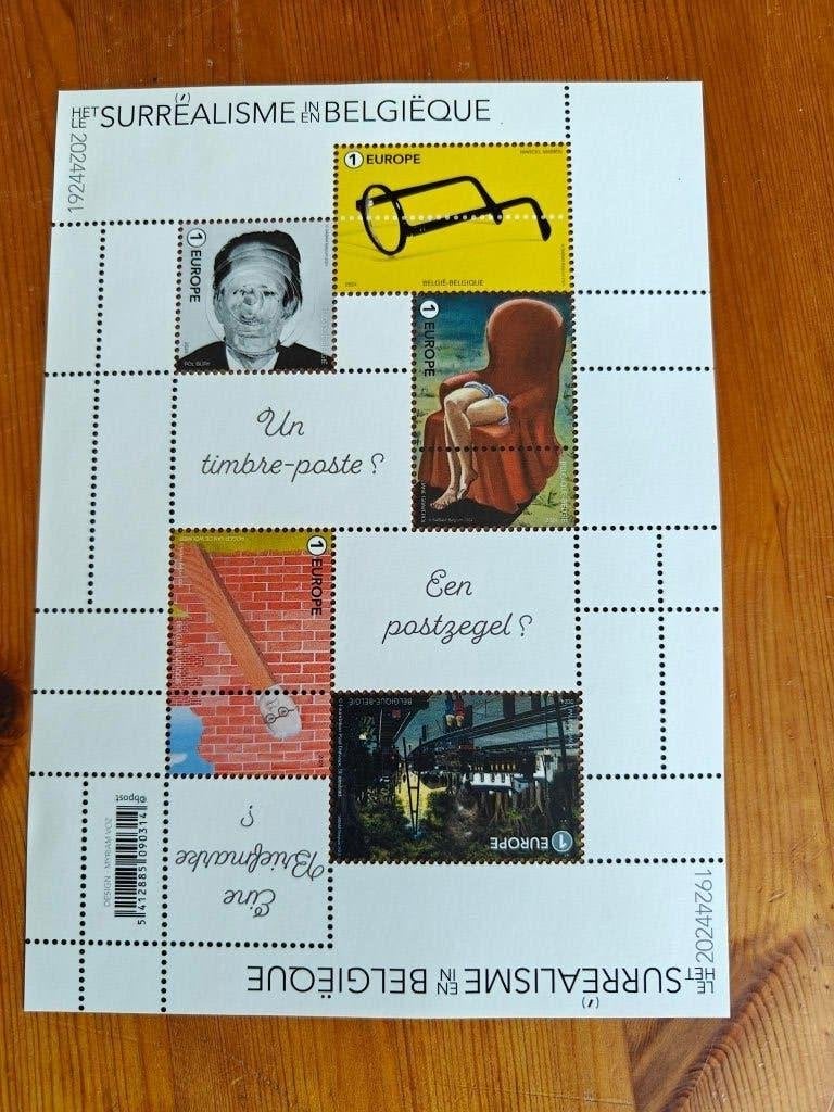 2024 - feuille de timbres 334 - valeur 1 Europe, Sans timbre, Neuf, Enlèvement ou Envoi, Non oblitéré