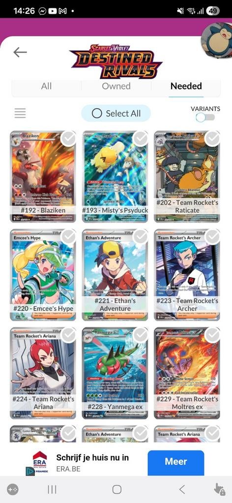 Gezocht destined rivals hits, Postzegels en Munten, Ophalen of Verzenden