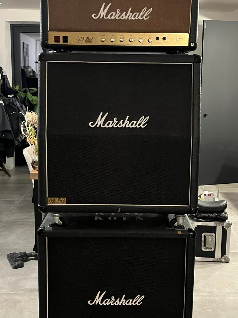 Marshall JCM800 2203 1985 full stack, Muziek en Instrumenten, Versterkers | Bas en Gitaar, Ophalen, Zo goed als nieuw