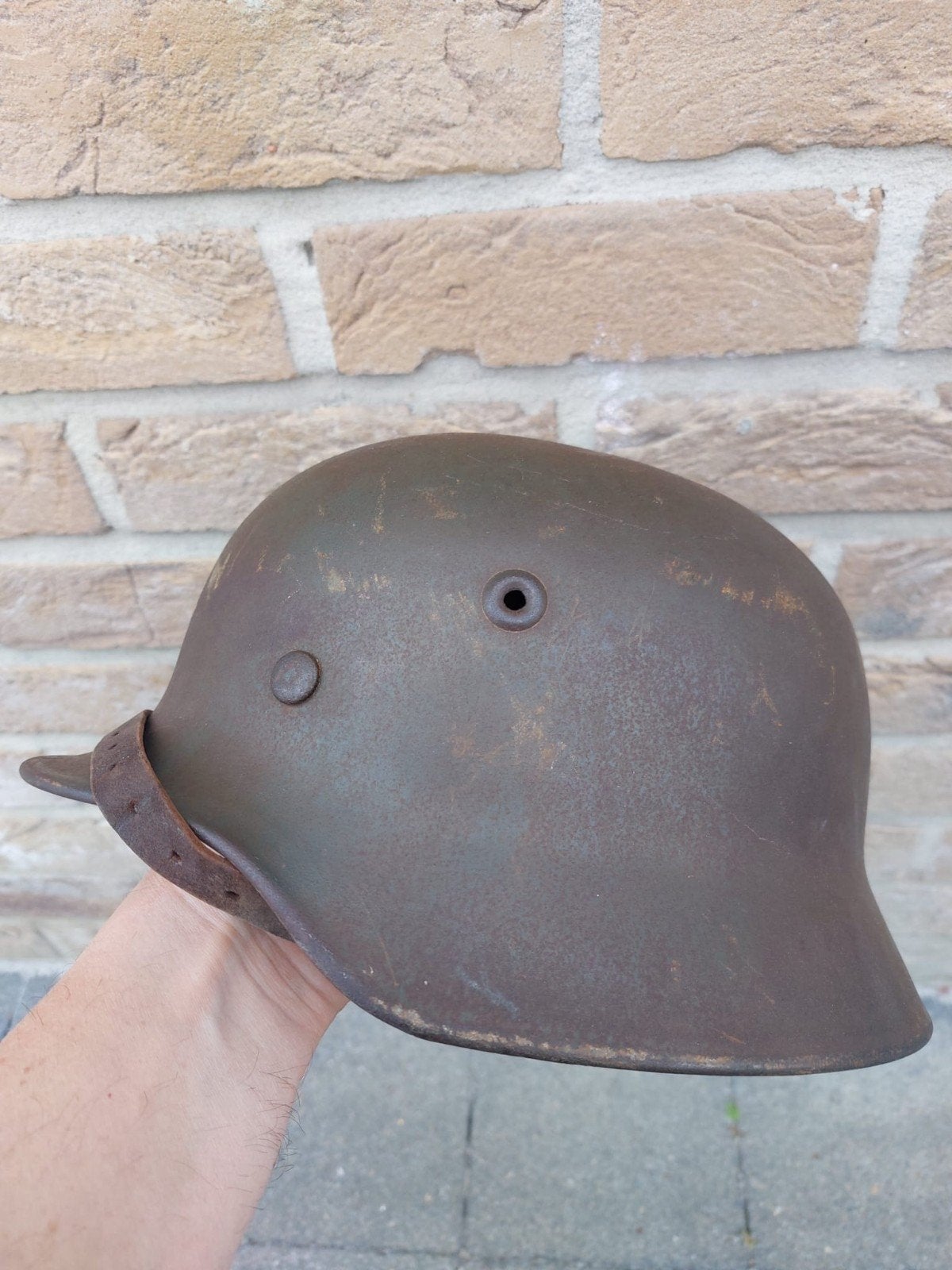 Duitse WO2 M40 Helm (2), Collections, Enlèvement ou Envoi, Armée de terre, Casque ou Béret