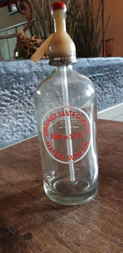 Spuitfles Sifon Santa Clara SA Oyarzun-Guipuzcoa, Ophalen of Verzenden