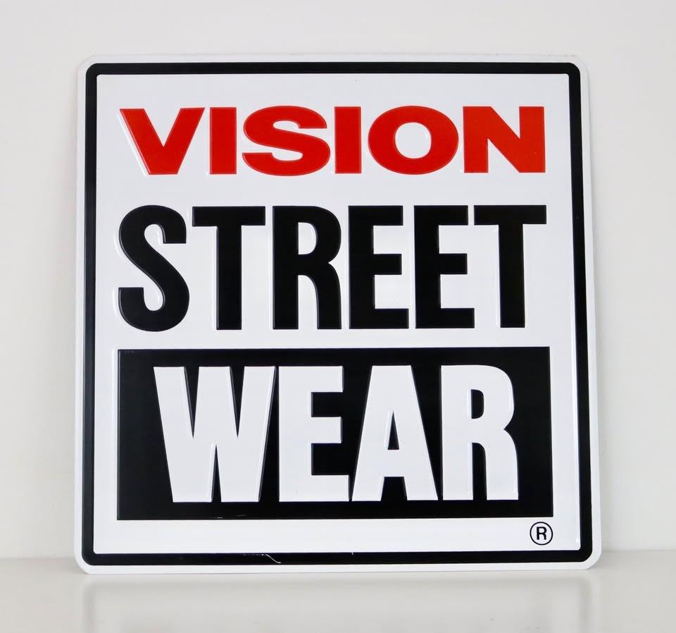 Vintage Skateboard Reclamebord Vision Street Wear jaren 80, Sport en Fitness, Skateboarden, Ophalen of Verzenden, Zo goed als nieuw