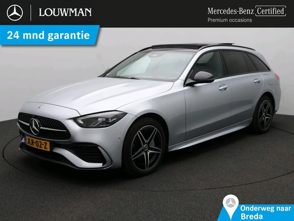 Mercedes-Benz C 300 Estate e Business Solution AMG AMG Line, Auto's, Automaat, Zwart, Break, Hybride Elektrisch/Benzine