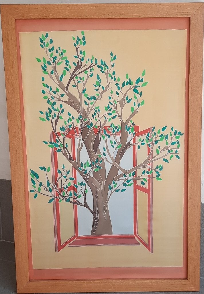 Tableaux de peinture sur soie, Autres sujets, Autres techniques, Enlèvement, Peint à la main