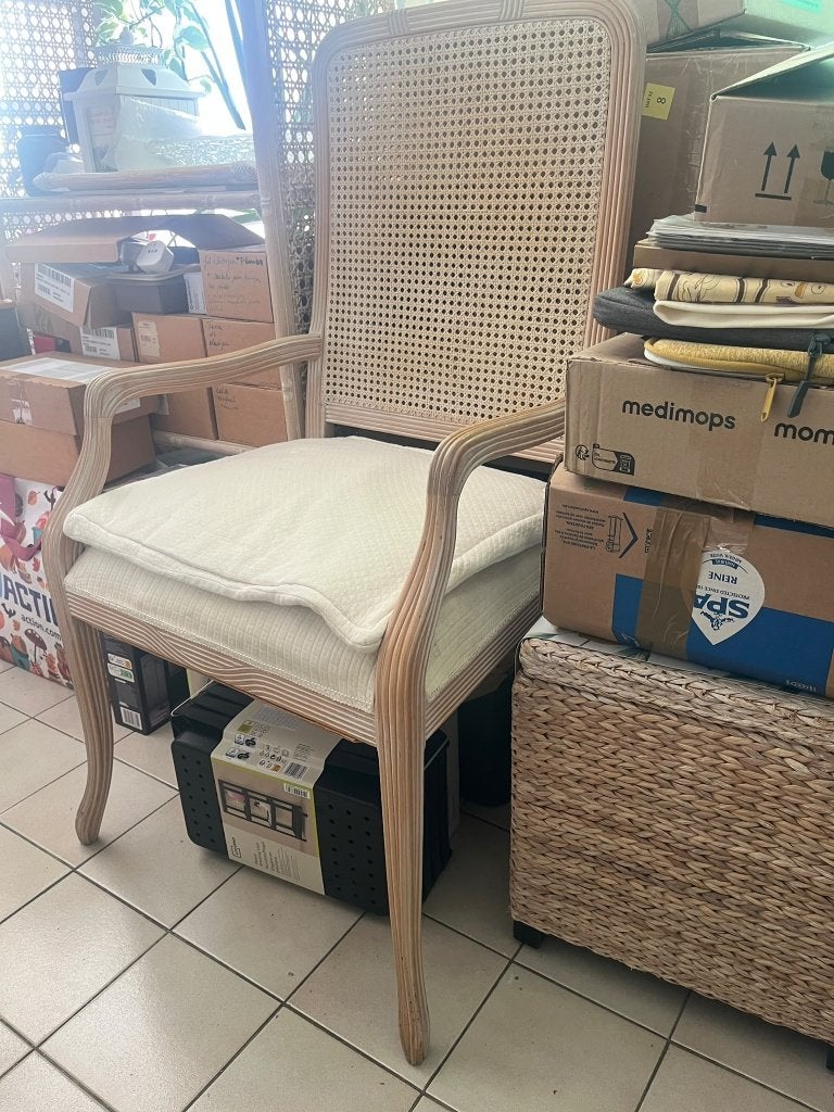 Chaise avec cannage, Maison & Meubles, Cannage, Comme neuf, Enlèvement, Une