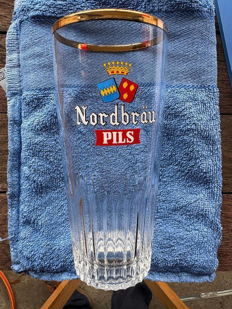 Nordbräu Pils, Verzamelen, Biermerken, Ophalen of Verzenden, Gebruikt, Glas of Glazen, Overige merken