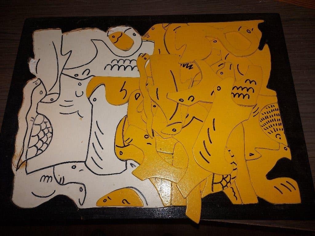 Houten puzzels, Ophalen, Gebruikt