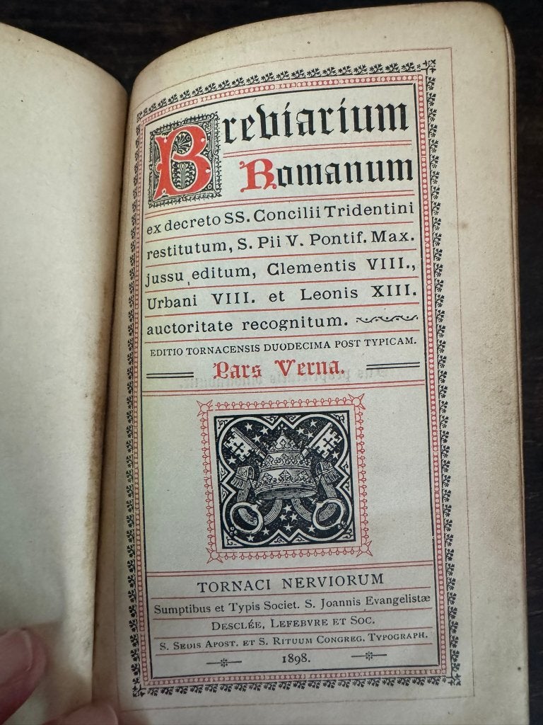 Boek Breviarium Romanum, Antiek en Kunst, Ophalen of Verzenden, Diverse auteurs