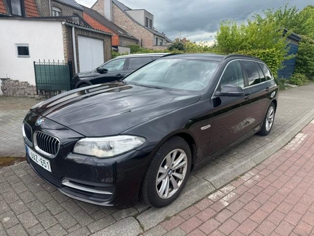 BMW 520d break 184pk automaat 05/2014, Auto's, Automaat, 1995 cc, Zwart, Leder
