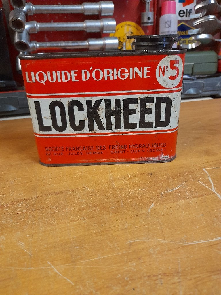 ancien bidon huile vide lockheed n5, Collections, Enlèvement ou Envoi, Utilisé, Autres types