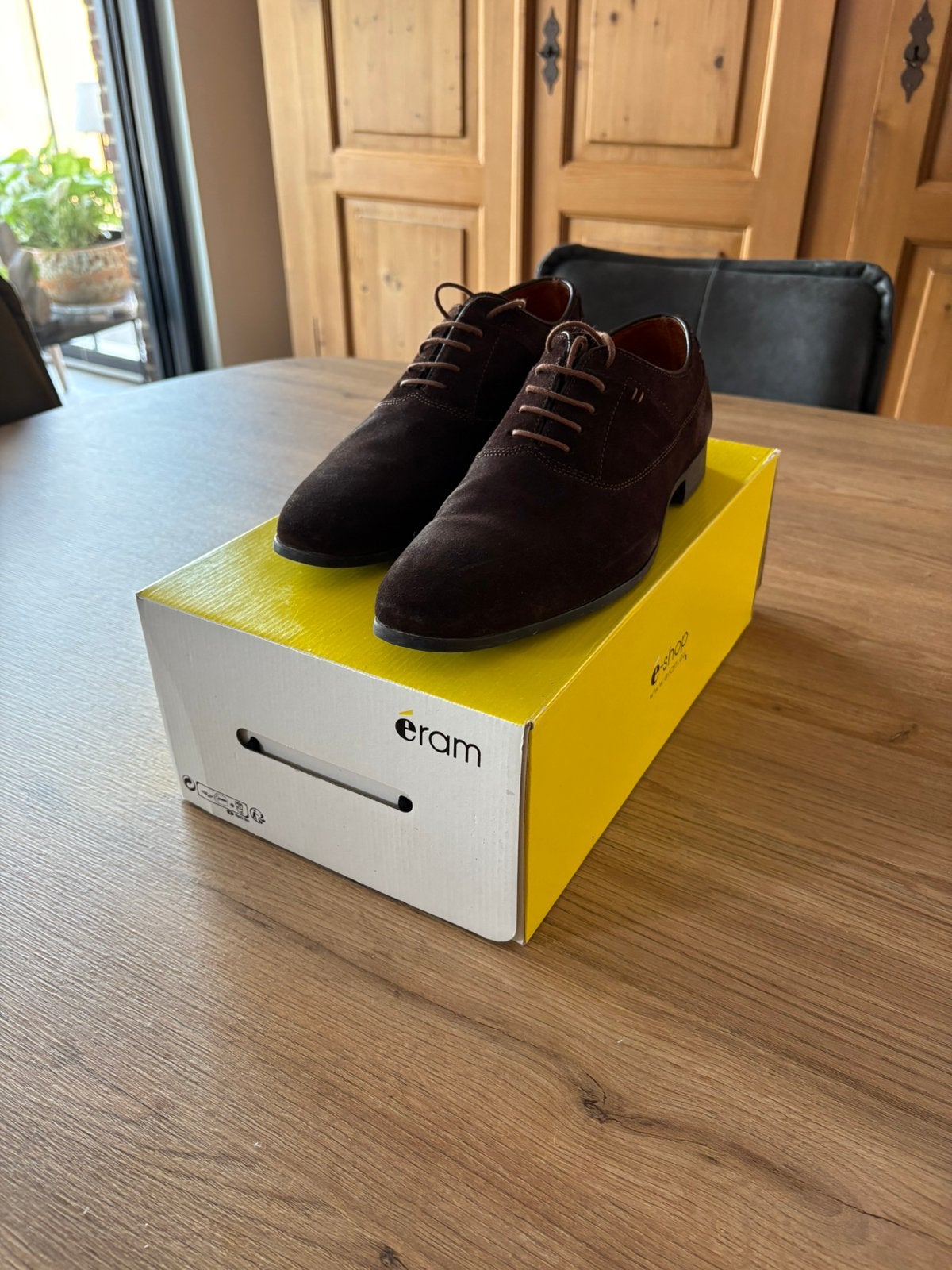 Éram geklede bruine schoenen, Vêtements | Hommes, Chaussures, Enlèvement ou Envoi, Chaussures à lacets, Comme neuf, Brun