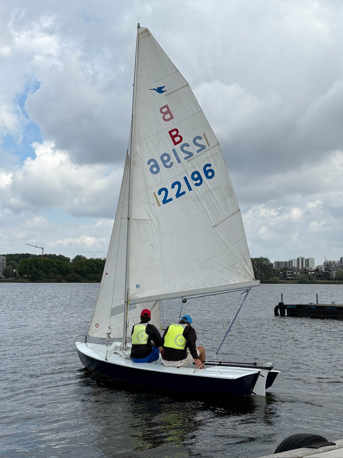 Mooie zeilklare Snipe zeilboot + baantrailer + strandtrolley, Watersport en Boten, Ophalen, Gebruikt, Overige brandstoffen, Overige typen