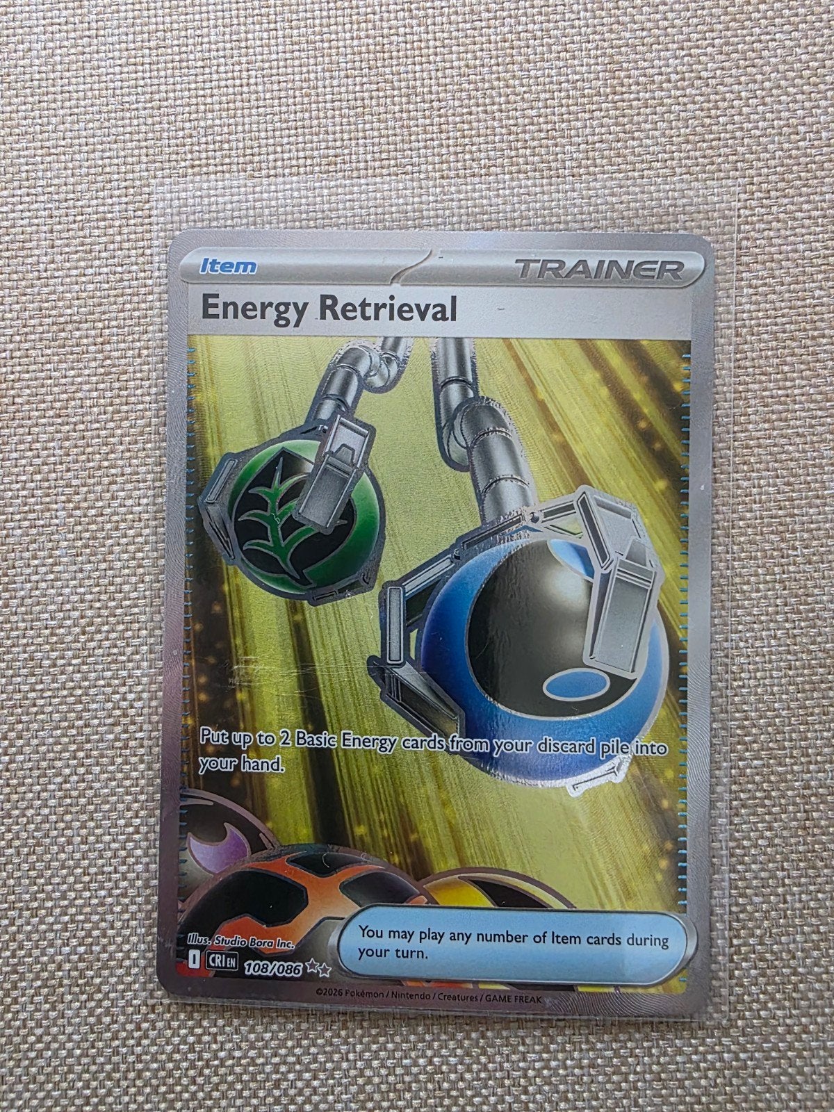 Energie retrieval CRI, Hobby en Vrije tijd, Ophalen of Verzenden