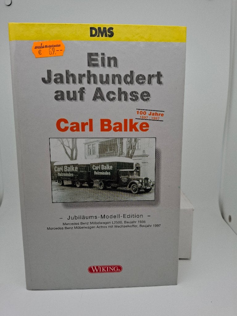 2 vrachtwagens speciale uitgave Carl Balke - Wiking 1/87, Verzenden, Zo goed als nieuw, Bus of Vrachtwagen, Wiking