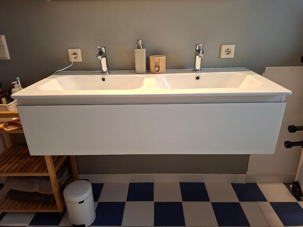 onderkast voor dubbele lavabo, Ophalen, Gebruikt, Inox, Overige typen