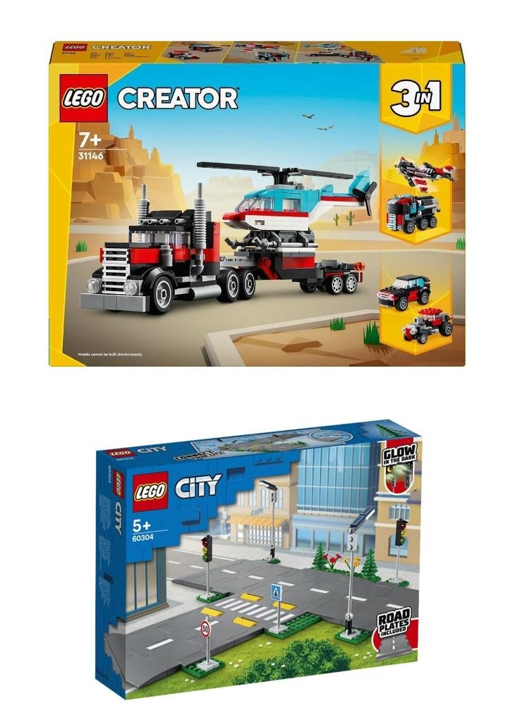 LEGO Creator 31146 Truck met Helicopter + extra rijplaten., Verzenden, Nieuw, Complete set, Lego