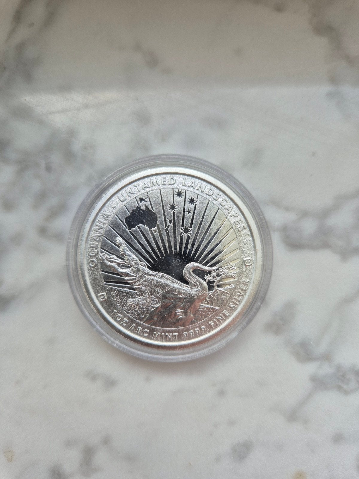 1oz 9999 silver -Tokelau- Untamed Landscapes: Crocodile 2024, Enlèvement, Argent