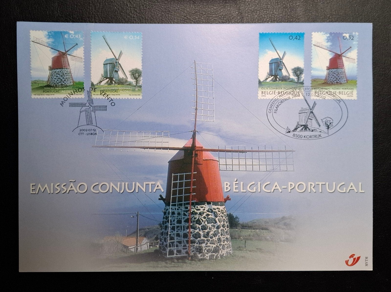 België: OBP 3091HK (●) Windmolens 2002., Frankeerzegel, Ophalen of Verzenden, Zonder stempel, Gestempeld