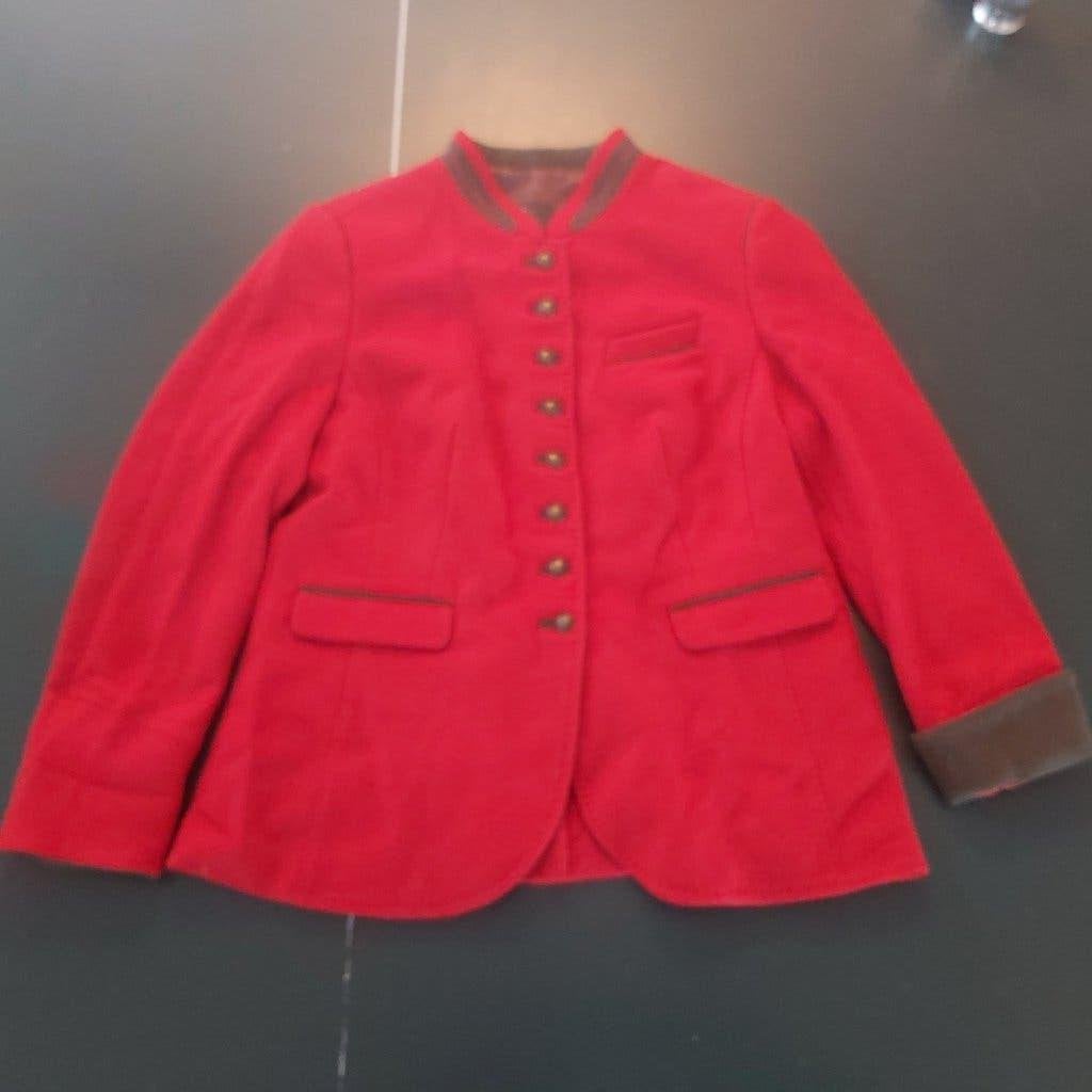 Veste style autrichienne rouge, Kleding | Dames, Jassen | Winter, Maat 42/44 (L), Gedragen, Rood, Ophalen