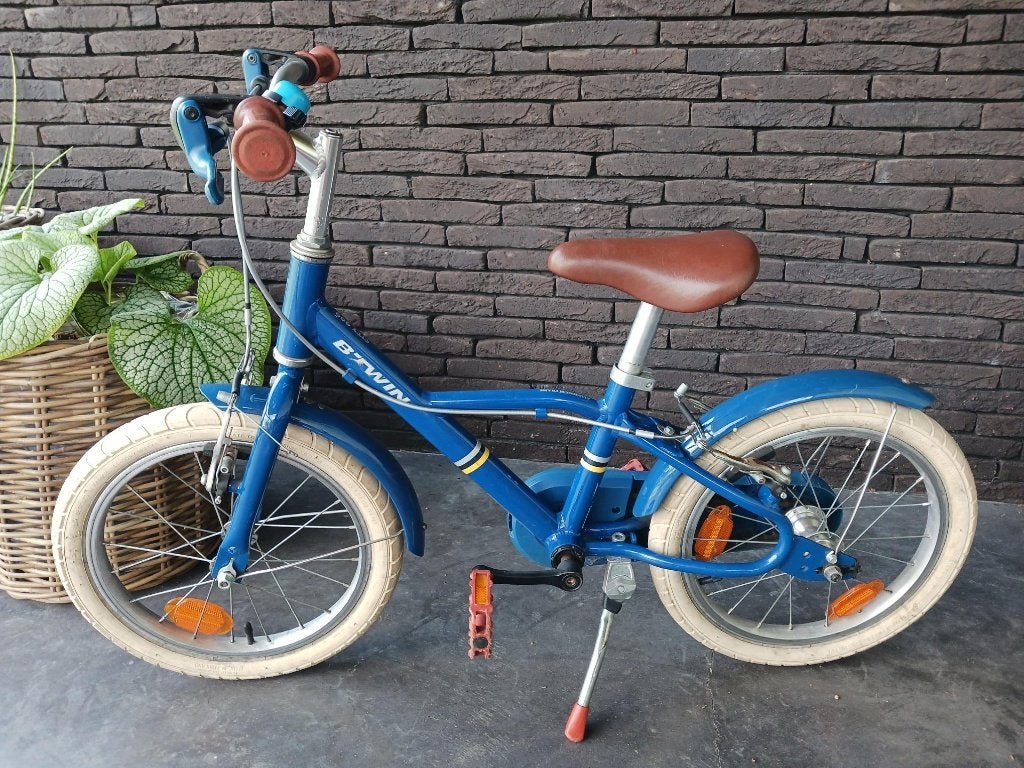 Kinderfiets BTWIN Kids 16”  900 City blauw, Fietsen en Brommers, Ophalen, Gebruikt, 16 inch, Btwin Decathlon