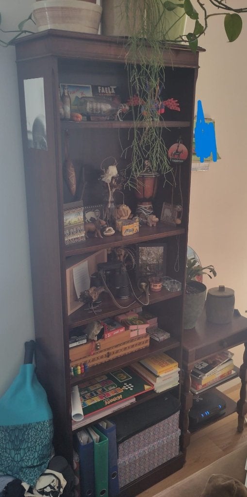 bibliothèque brun foncé, 25 à 50 cm, Comme neuf, 50 à 100 cm, 150 à 200 cm