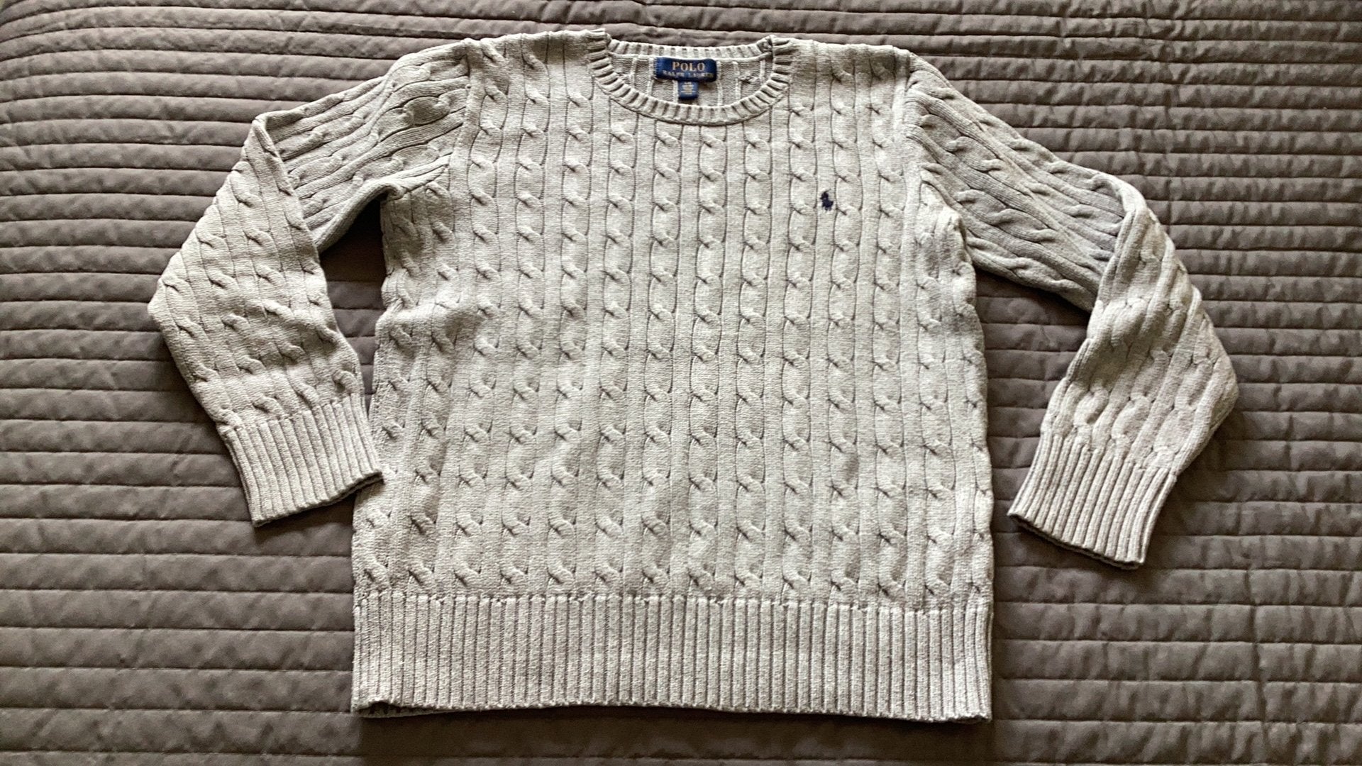 Toffe trui RALPH LAUREN 14/16 jaar grijze trui, Ophalen, Zo goed als nieuw