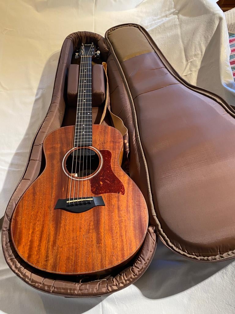 Taylor GS Mini-e – Nieuwstaat – Ingebouwde pickup – Gigbag, Musique & Instruments, Enlèvement, Comme neuf, Guitare Western ou Guitare Folk