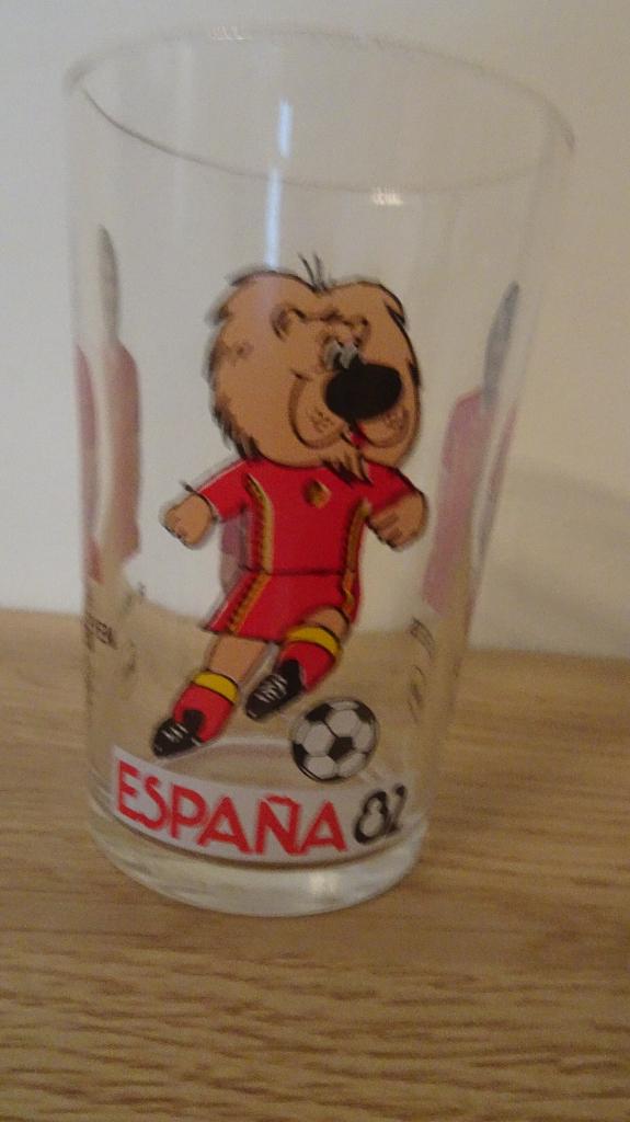 Verre Diabolix - Football Diables Rouges - WC Espana 82, Collections, Enlèvement ou Envoi, Comme neuf, Ustensile